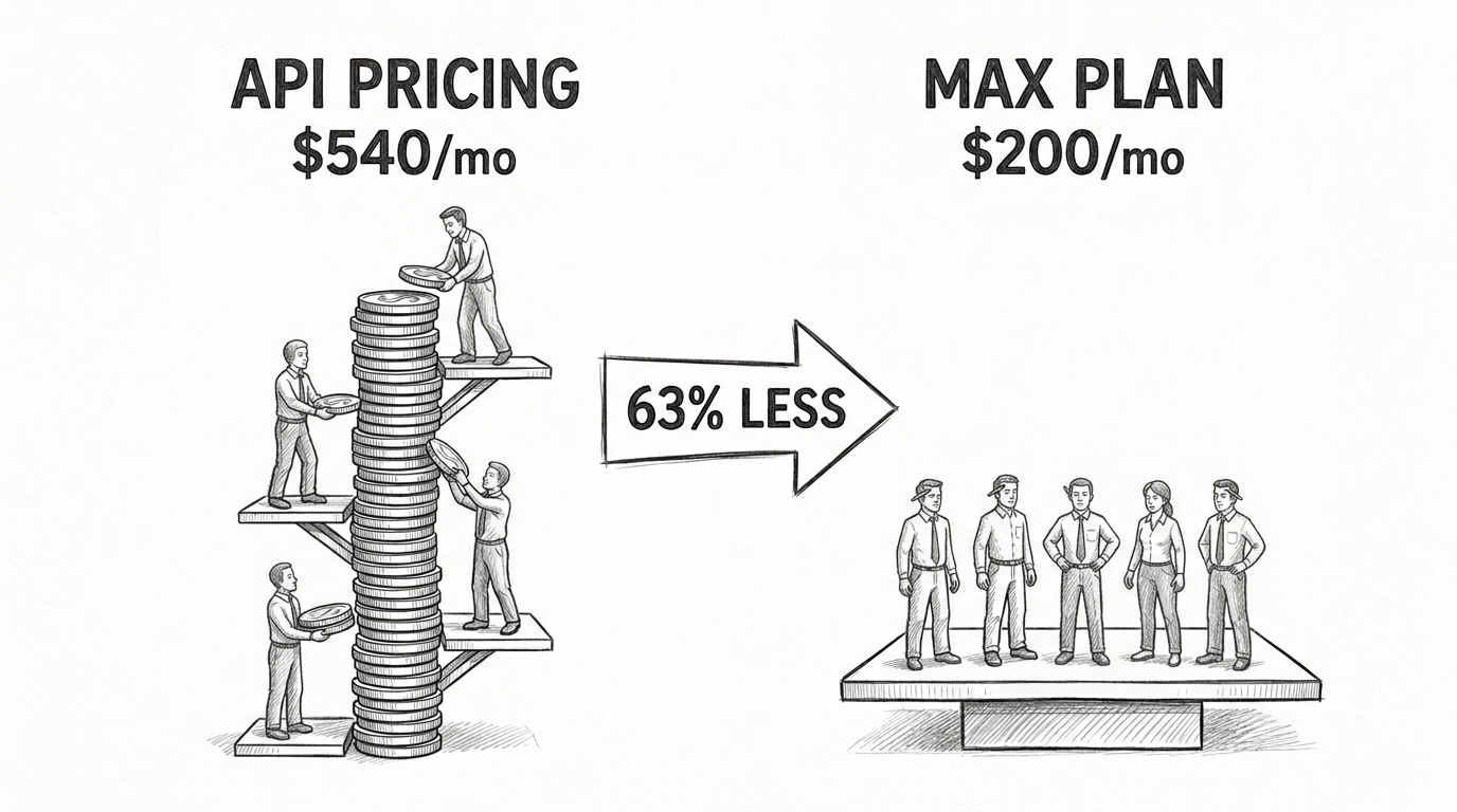 Hand-drawn pencil sketch showing two columns side by side. Left column labeled 